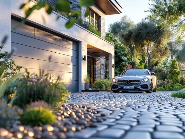 Raynor garage door installed on a modern home, providing security and elegance.