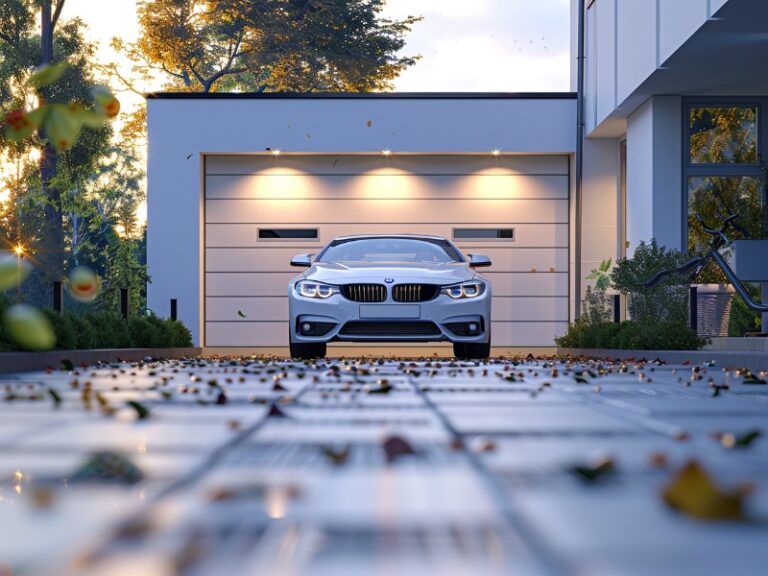 A repaired garage door using the best garage door parts in Berwyn, PA.