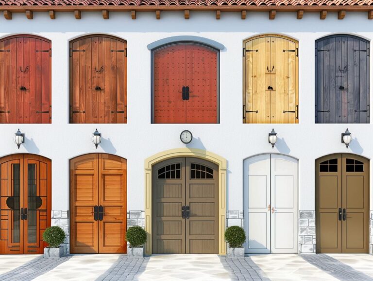 A variety of the best garage door paints in Berwyn, PA.